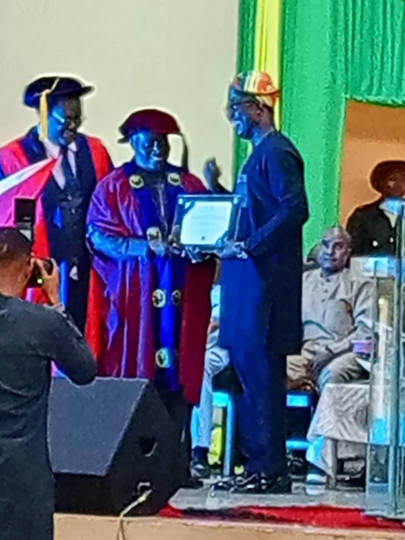 Yesterday, I received an Award of Honour from the Vice Chancellor of Joseph Ayo Babalola University (JABU), Ikeji, Osun State, in recognition of my contribution to the field of Medical Laboratory Science in Nigeria.
<a href="/AMLSNNational/">AMLSN</a> <a href="/MedLabNigeria/">MLSCN</a>
<a href="/Nimelssa_ng/">NIMELSSA National</a>