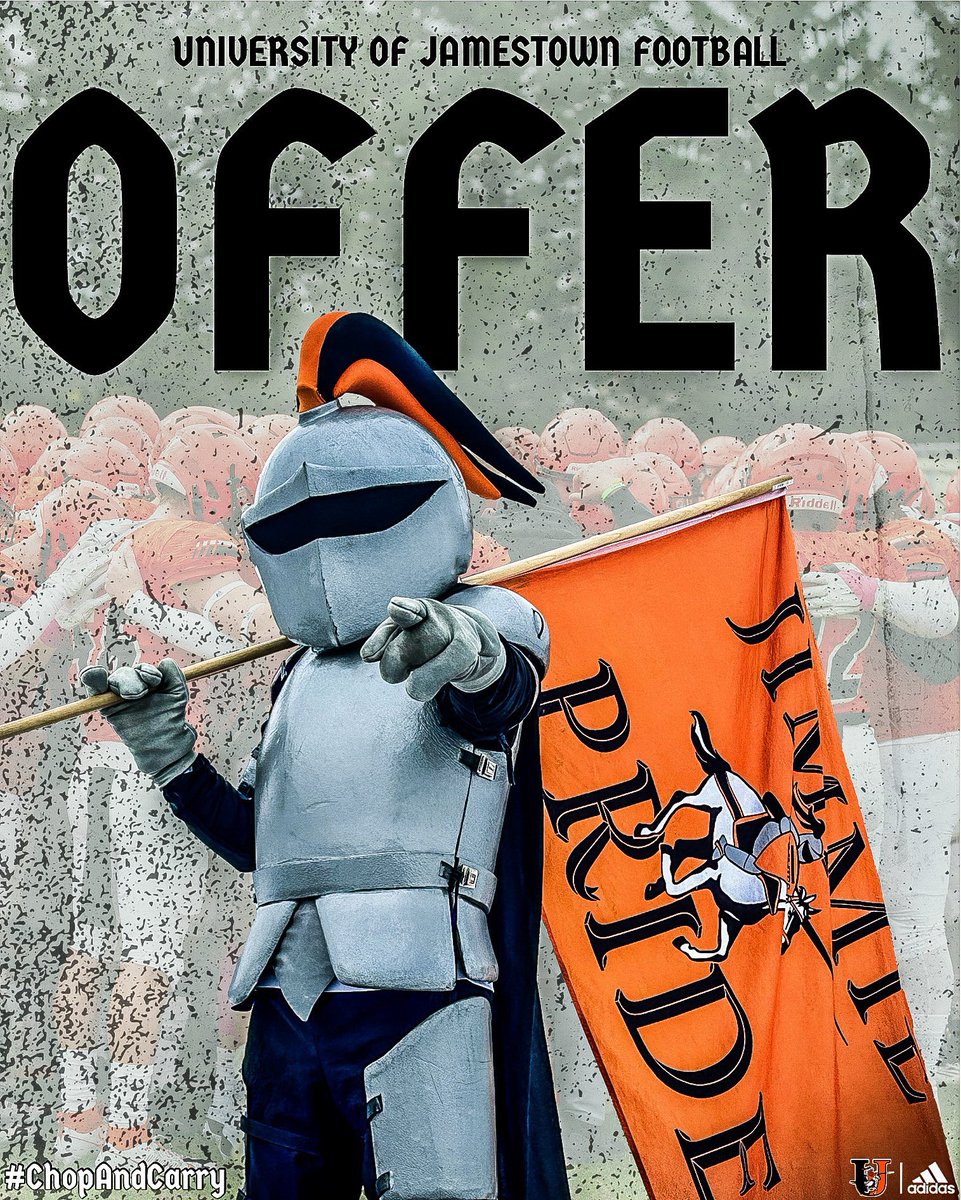 Hudson Waples (@hudsonwaples1) on Twitter photo After a great phone call with <a href="/CoachEricBecker/">Eric Becker</a> I’m excited to announce I’ve received a D2 offer to play WR at the university of Jamestown‼️
<a href="/CoachLever/">dan lever</a> <a href="/JordanJ_/">Jordan Johnson</a> After a great phone call with <a href="/CoachEricBecker/">Eric Becker</a> I’m excited to announce I’ve received a D2 offer to play WR at the university of Jamestown‼️
<a href="/CoachLever/">dan lever</a> <a href="/JordanJ_/">Jordan Johnson</a>