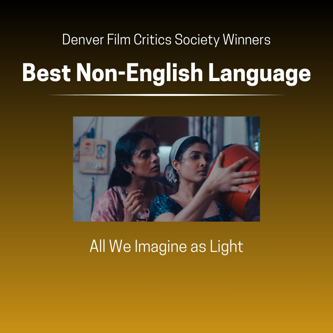 ChillyBoyYT's tweet photo. @coraliefargeat @TryTheSubstance @mubi @A24 @wickedmovie @Lupita_Nyongo @challengersmov @dunemovie @monkeymanmovie @NosferatuFilm @AnoraFilm @neonrated Denver Film Critics Society Winners:
Best Documentary Feature - ¡Casa Bonita Mi Amor!
Best Non-English Language Feature - All We Imagine as Light
#DFCS #FilmTwitter #CasaBonitaMiAmor #AllWeImagineAsLight https://t.co/XMycHufJsU