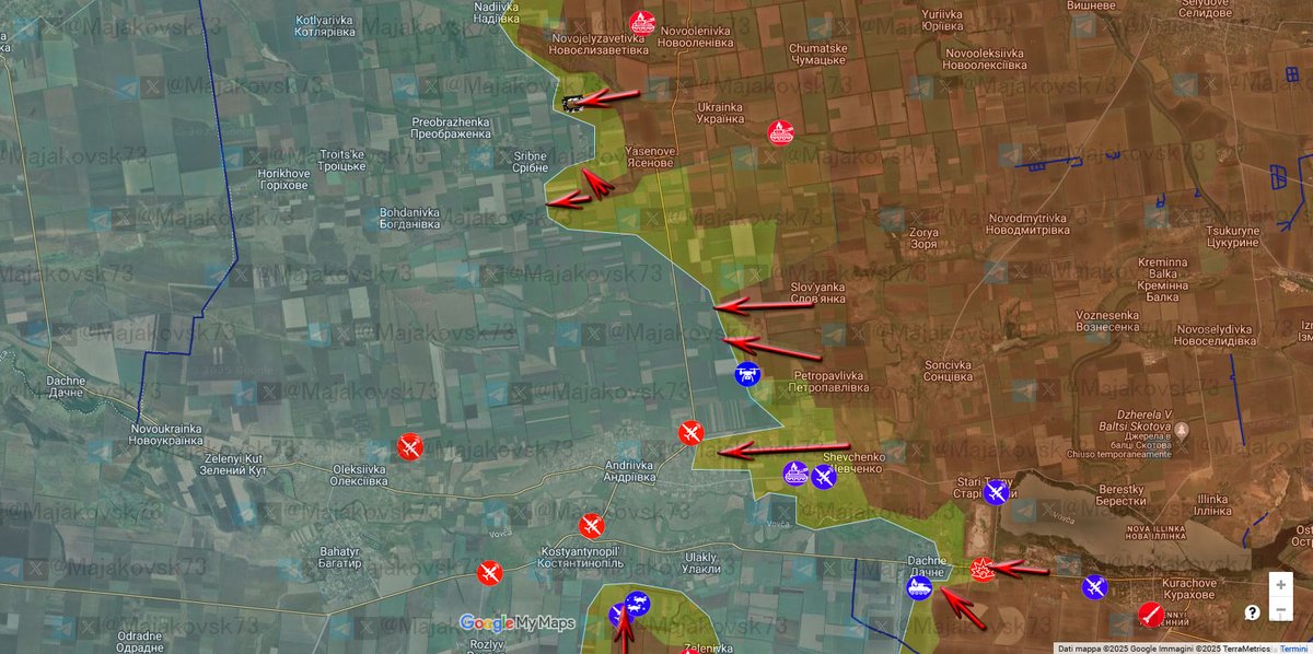 ChristopheMutet's tweet photo. 7/8 ... #Pokrovsk. Cet étirement du dispositif 🇺🇦, entretenu au travers de bascules d'effort 🇷🇺 entre les localités de #Torestsk et #TchassivIar, aurait ainsi facilité la conquête du bassin de #Kourakhove, peu pourvu en unités 🇺🇦 aguerries, et permis une exploitation en étoile... https://t.co/4OOYE8Q7eD