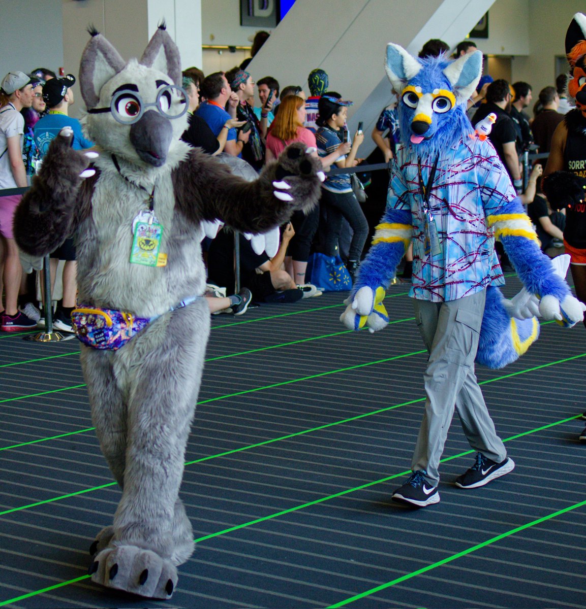 ‼️BIRD AND YOTE SPOTTED‼️
Pic with <a href="/Dantethegryphon/">Dante</a> from the Anthrocon Fursuit Parade!
📸: nevermourn.fm