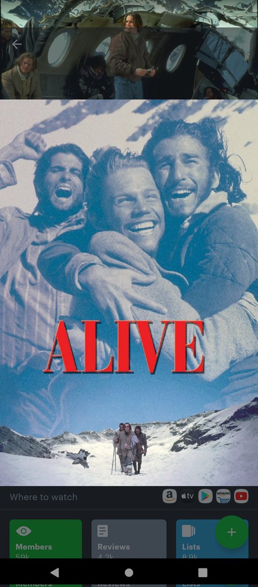 Apex_Survival_G's tweet photo. #fridayflicks This week my survival movie recommendation is Alive. A famous story based on true events about a Soccer team crash landing in the Andies Mountains in Chile. There fight for survival and what they had to endure mentally and physically to survive is a testament to the human spirit of endurance and morality. They did some questionable things in order to survive but from all those who survived they have since had over 200 children and grandchildren who wouldn't be here if they had died. 10/10 this is a must watch. #alive