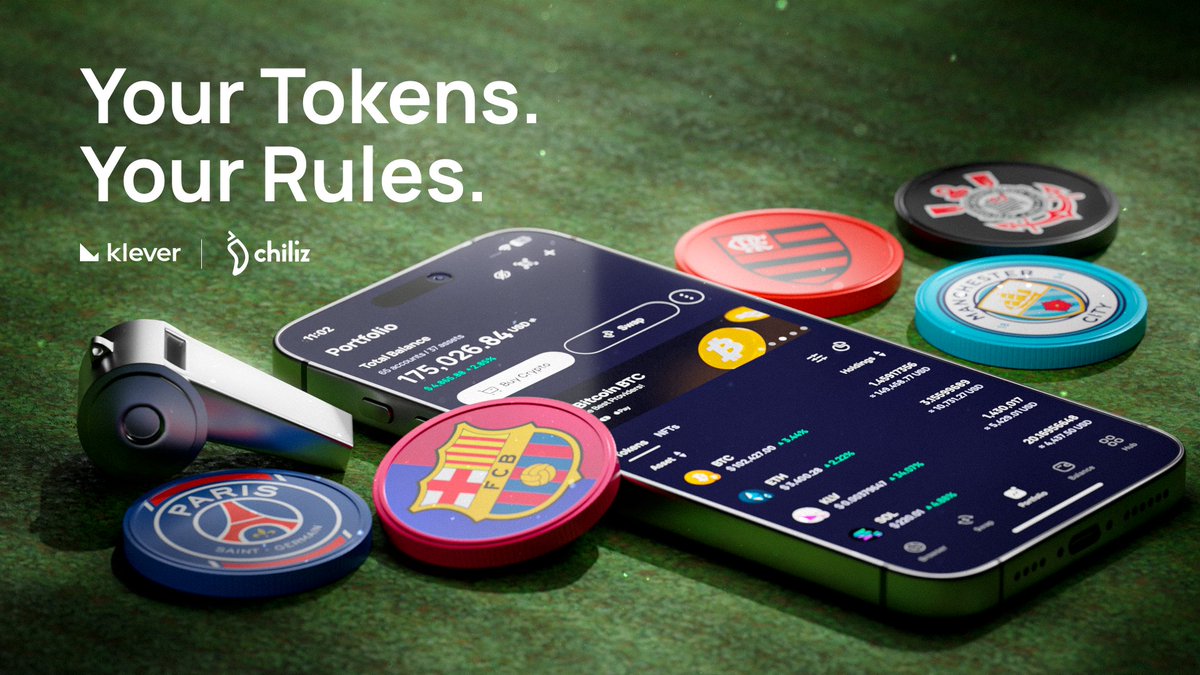 klever_io's tweet image. From @fcbarcelona to @flamengo, fan tokens let you be more than a fan: be a part of the team! 🏟️

💼 Store and secure your tokens in #KleverWallet, and stay tuned for Swap updates!

Which team’s token do you want in your collection? Drop it below! 👇

#FanTokens #Chilizchain