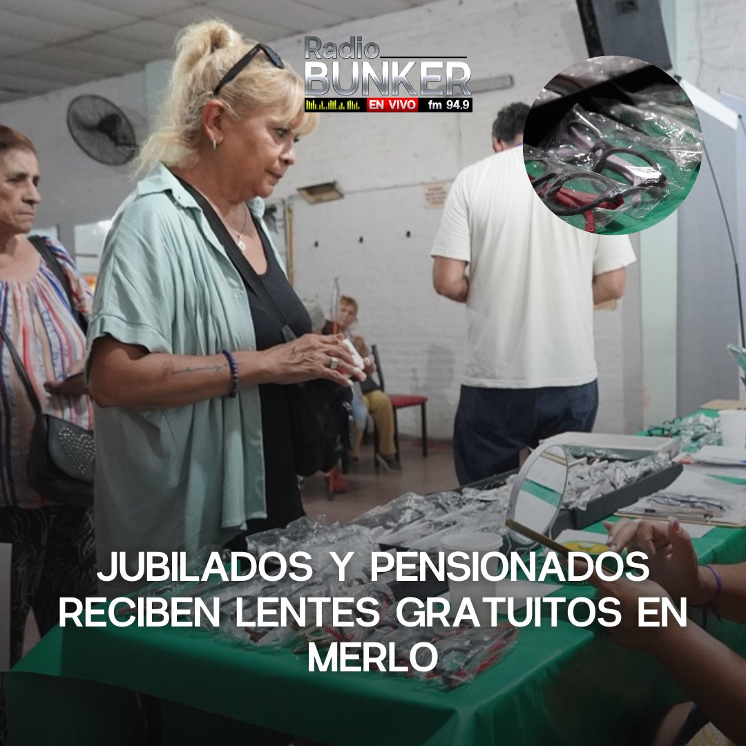 #Noticias #Merlo 
📌🧓Por medio de la #MunicipalidaddeMerlo y la Organización No Gubernamental (ONG) #PlanificarCiudad, #jubilados y pensionados del distrito logran realizar la #RenovaciónDeLentes de manera totalmente gratuita.
.
.
acortar.link/WlqgYk