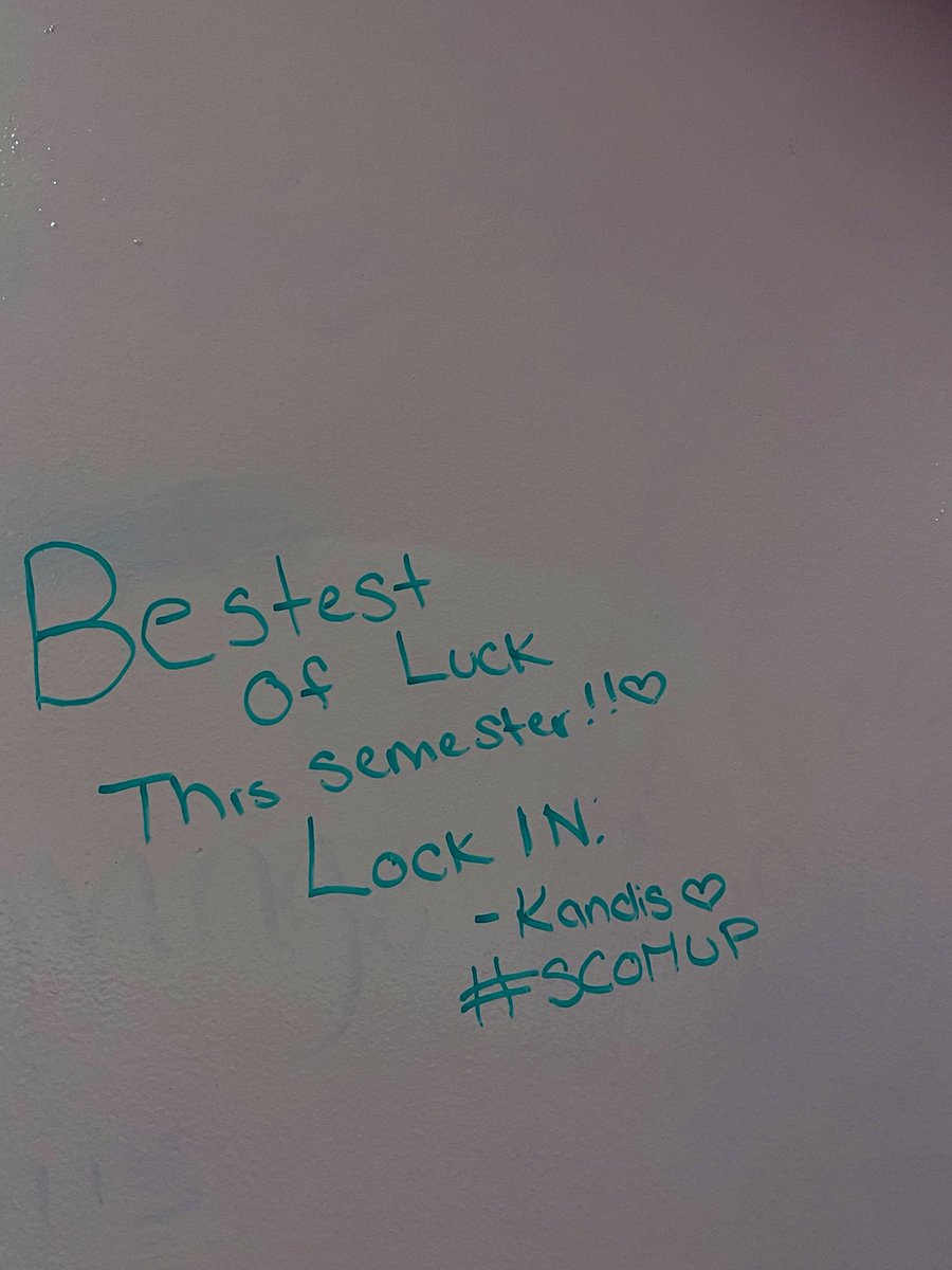 thisiskand1s's tweet photo. first week of the spring 25’ semester✅ #scomup https://t.co/PKsNq5hFPR