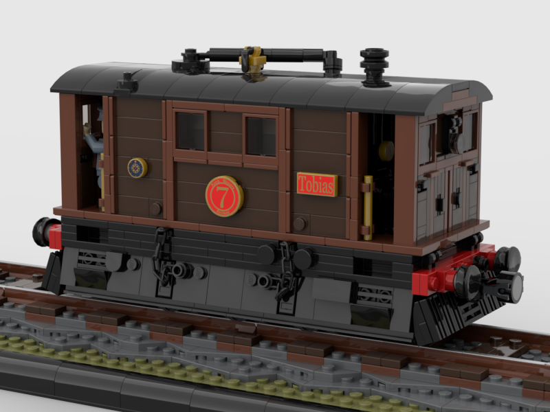 LegoRailway's tweet photo. TOBY!!!! bout firggin time! His chassis was fighting me for the longest  and the last few days I managed to work it out. I did his liveries according to time period. dock working years, the old tramway, and then Sodor. his Consists reflect the time period as well. https://t.co/s0Iec9rU92
