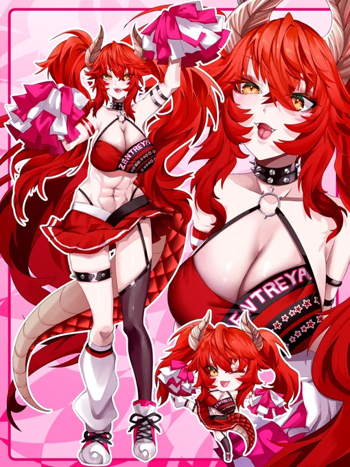 Cheerleader Zentreya #zentreart #VShojoArt