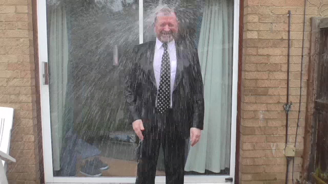 Outdoor Shower suit                                                                                    #wet #soaked #suit #shower #outdoor #suit #tie