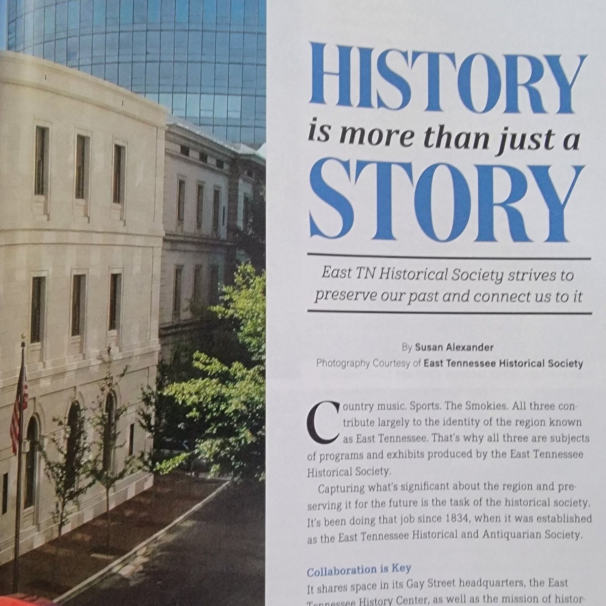 Wow! <a href="/eastTNhistory/">East Tennessee Historical Society</a> made <a href="/cityviewmag/">Cityview Magazine</a>! <a href="/downtownknox/">Downtown Knoxville</a> <a href="/KnoxvilleSpeak/">SPEAK-Knoxville 🟧</a> #knoxville