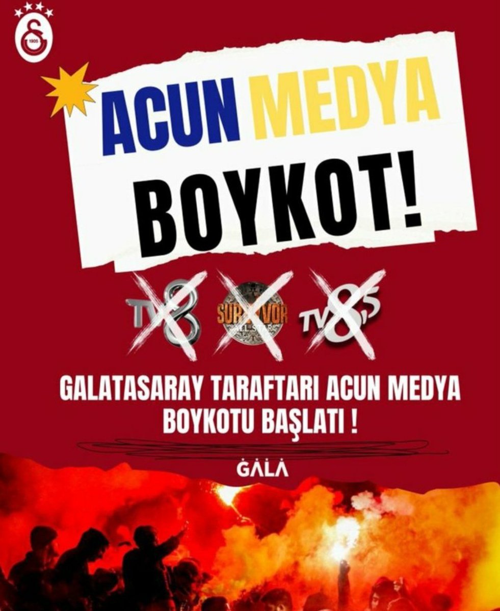 Acun Ilıcalı'nın O Ses Türkiye, TV 8, TV 8.5, Survivor hiç bir projesini izleme izlettirme Galatasaray düşmanlarına fırsat verme!!!