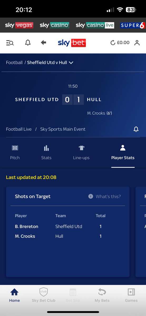 SnackByteso1's tweet photo. Hey @OptaJoe &amp; @SkyBetHelp &amp; @SkyBet It seems like you’re not counting this clear SOT on the 3rd min as a SOT?? If it goes in it’s a goal and counts as a SOT, no? 

LOOK at the clip you can see it’s directly at goal and not a cross

Honour your offers!! https://t.co/pb8VQK624P