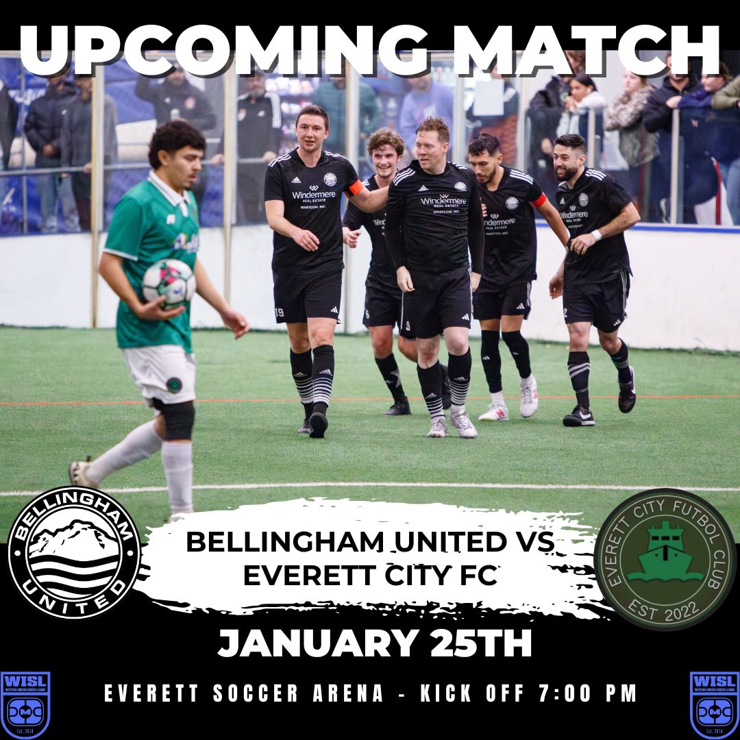 This weekend! Your BUFC Men take on Everett City FC In Everett