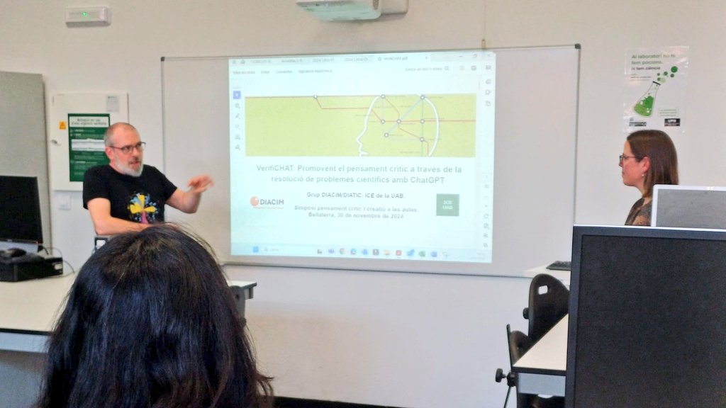 GrupDiacim (@grupdiacim) on Twitter photo Avui al @grupdiacim hem compartit idees sobre el projecte VerifiChat i l'ús de la IA en l'educació científica. 💻💡👾 Avui al @grupdiacim hem compartit idees sobre el projecte VerifiChat i l'ús de la IA en l'educació científica. 💻💡👾