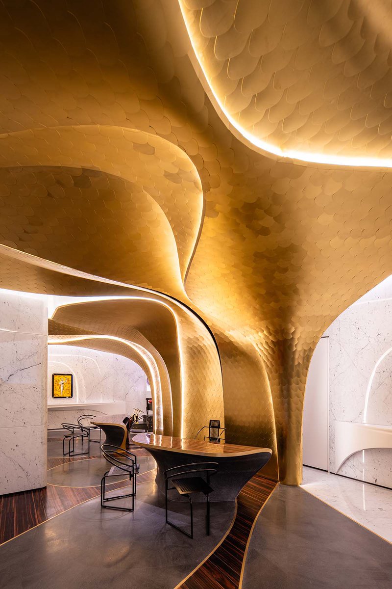 Zaha Hadid Architects <a href="/ZHA_News/">Zaha Hadid Architects</a> renovates historic Roman Palazzo into Hotel Romeo Roma in Italy: worldarchitecture.org/architecture-n… #interiordesign