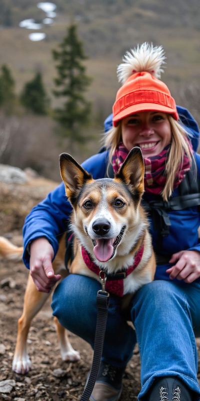 DogParkPlay's tweet photo. Sarah and I We love taking walks together #dogparkadventures https://t.co/QX6YBRE3c4