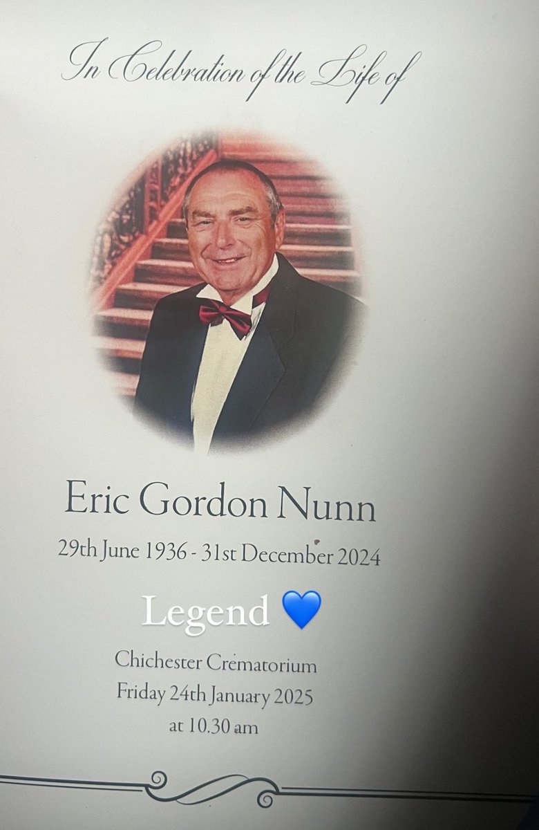 What a great send off for our eric today. Everyone did you proud. Rest in peace our legend 💙🦁