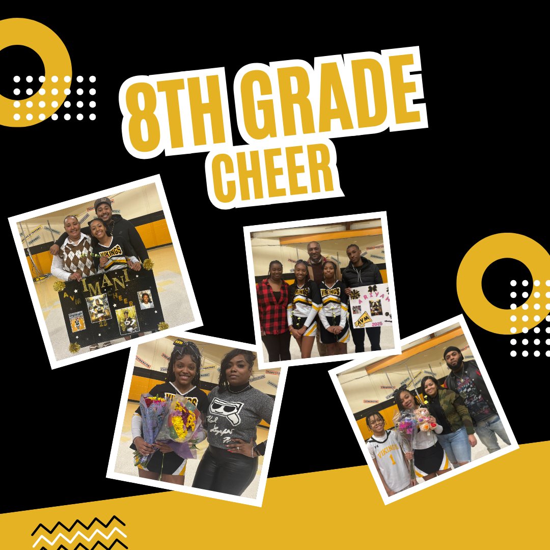 AVMVikings's tweet photo. Last night we celebrated our 8th graders that are on cheer! https://t.co/gVpZpLnWQA
