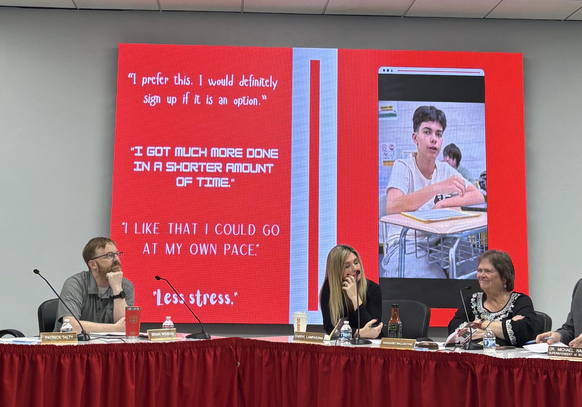 Proud to have had a helping hand in the “building” stages of BYOG! 🤓 Congratulations on a fantastic presentation <a href="/amigdalosg/">Georgia Amigdalos</a> <a href="/MustangRory/">Rory Parnell</a> <a href="/goniaseducates/">Nicki K. Gonias, Ed.D</a> <a href="/MrBrozik/">Mr B</a> 🥳🧩💻📚#mineolaproud