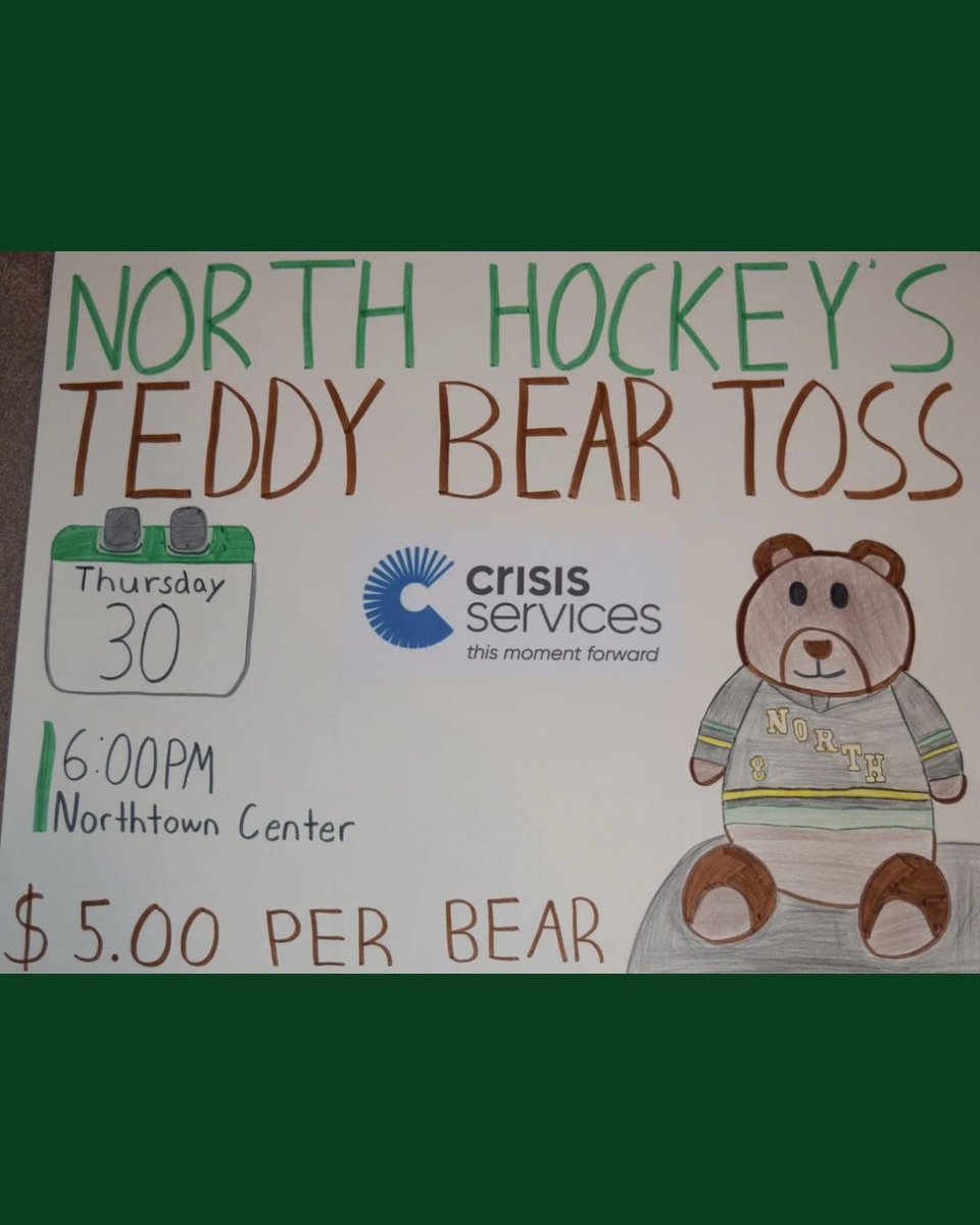 NorthSquall's tweet photo. This week, the Fed boys are selling bears for $5 each in front of the Hot Spot. There will also be a Prize Wheel ($1 to play) with many different prizes to win!

Remember, all donations will support a great cause at Crisis Services!

#LetsGoNorth | #TeddyBearToss https://t.co/mZMi5ckaXD