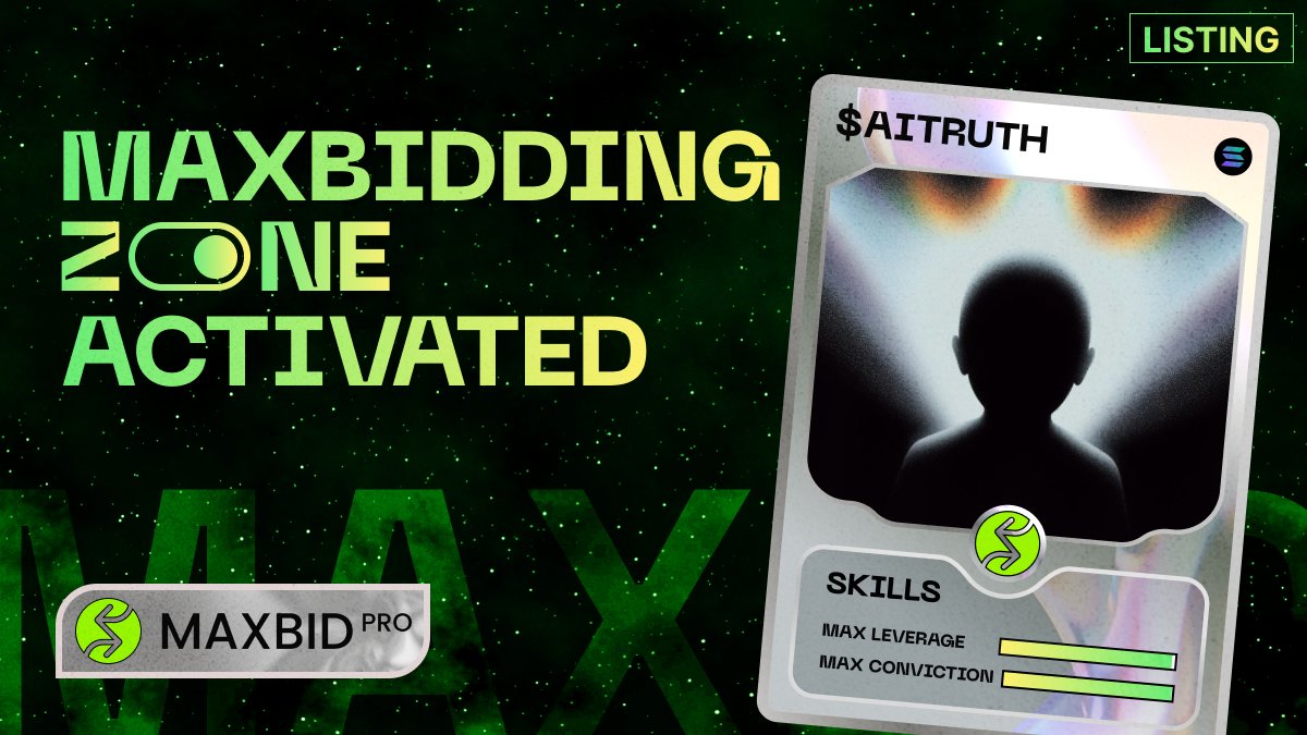 maxbidbro's tweet image. #AITRUTH @aitruth_io is now tradable with leverage, fully on-chain.

own the value of news.