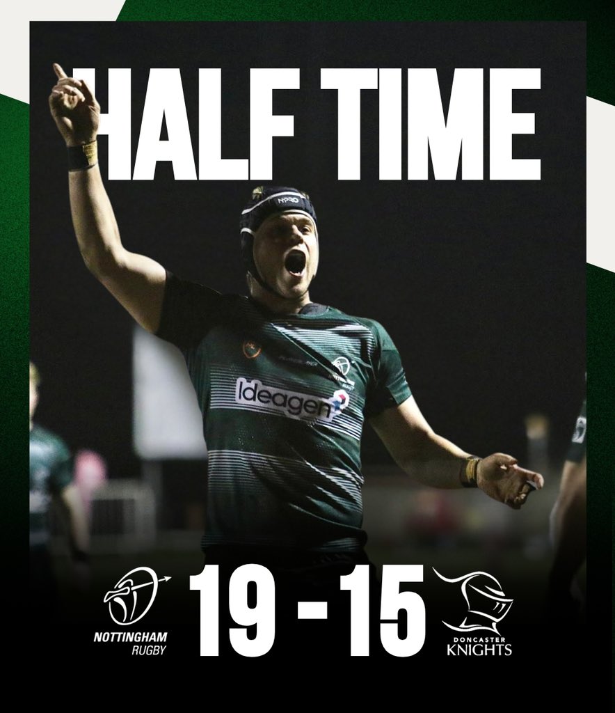 Leading in a tight affair at the break