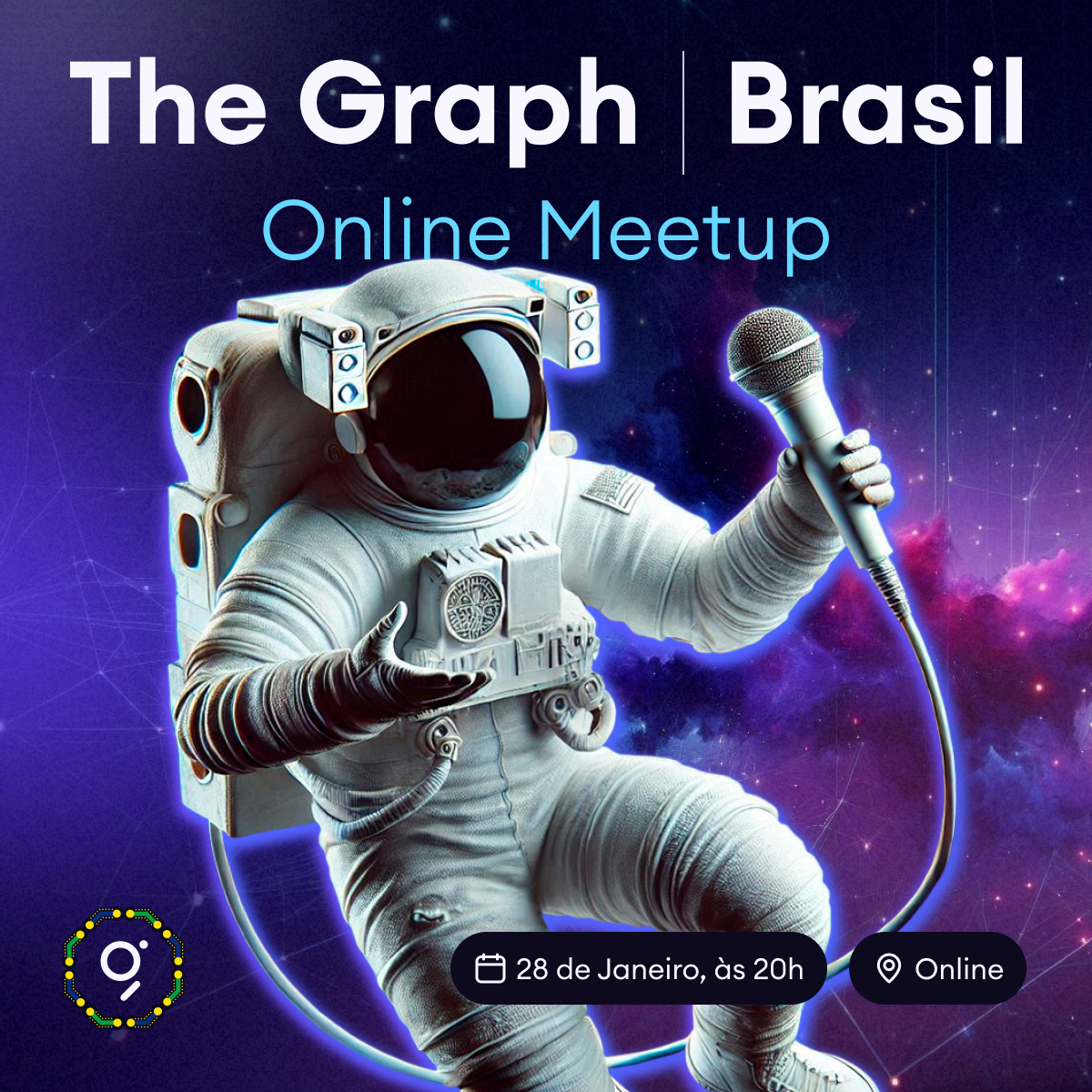 thegraphbrasil's tweet photo. Primeiro Meetup The Graph Brasil 2025 🧑🏻‍🚀 

📅 28/01 | 🕗 20h | 🌐 Online 

Insights sobre Web3, espaço para você compartilhar no microfone 🎤 e conexões valiosas com a comunidade! https://t.co/iJfzX8SxGf