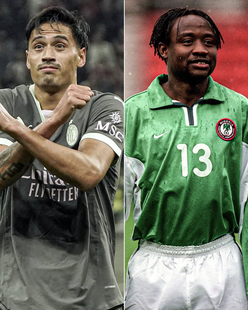 ESPNFC's tweet photo. AC Milan midfielder Tijjani Reijnders revealed that he is named after former Super Eagles and Ajax forward Tijani Babangida despite having zero ties to the nation of Nigeria.

His parents just liked the name 😂🇳🇬 https://t.co/r78drENUAH
