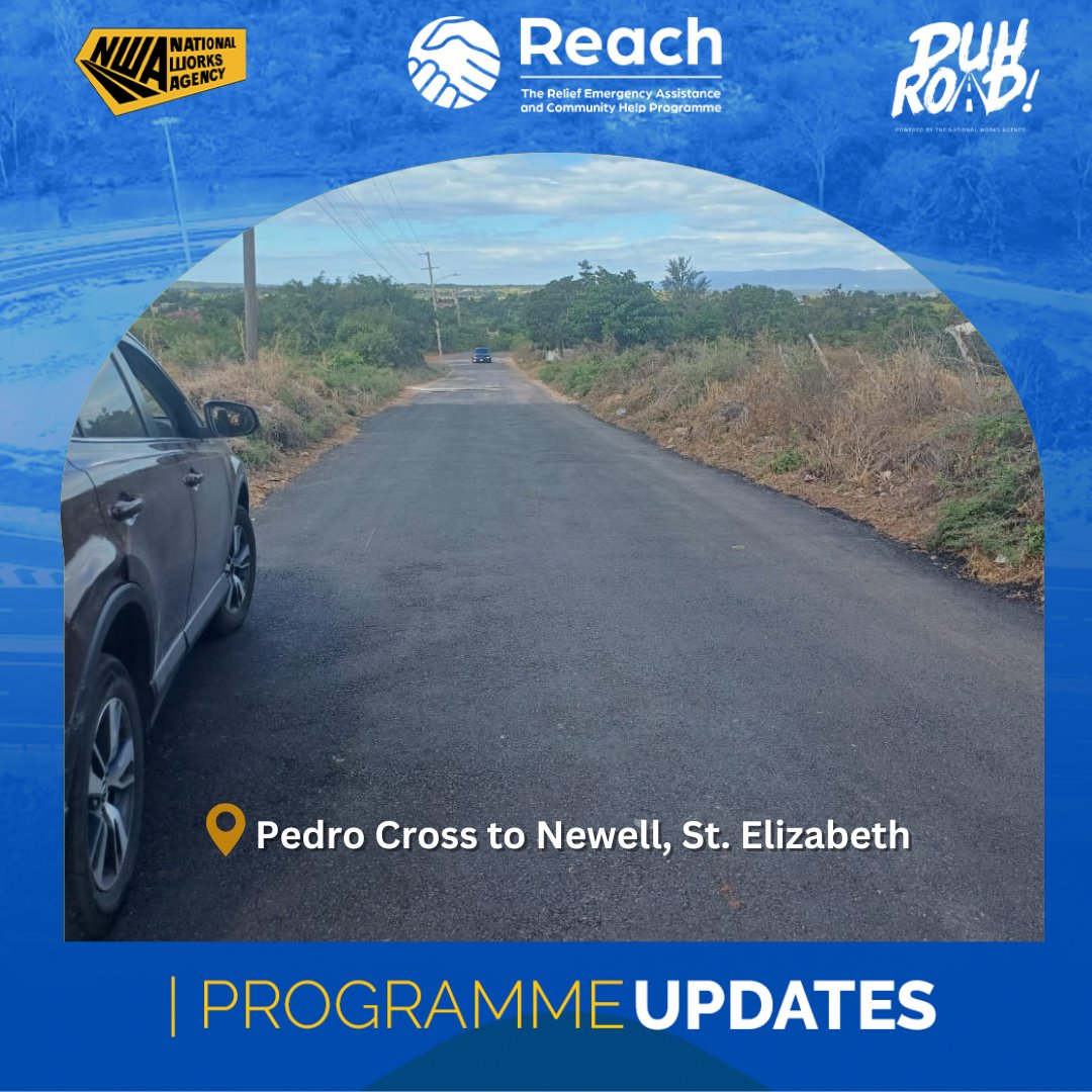 NWA_JA's tweet photo. REACH UPDATE! ππΎπ£οΈ
Patching works were completed on sections of Southfield to Pedro Cross in the vicinity of Flagaman and from Pedro Cross to Newell in the vicinity of Scale at Little Park in St. Elizabeth β
#NWA #DuhRoad #WeREACH https://t.co/yll4g7MR7Y
