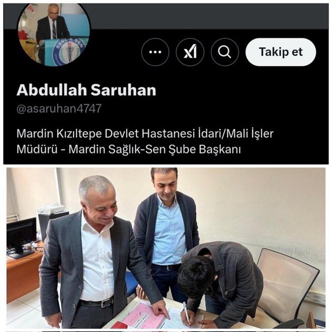 Mardin’de faaliyet gösteren yan yapılanma:

Özetiniz aşağıdaki görseldir!

Hep-Sen Mardin’e destek verip yetkiye taşıyacak olan tüm sağlık çalışanlarına yürekten teşekkür ediyorum.

Korkmakta haklılar!
Geliyoruz!

<a href="/MirzaZerya/">Bekir KURTAY</a> 
<a href="/hepsen_mardin/">HEP-SEN® MARDİN</a> 
<a href="/hepsen_2020/">HEP-SEN</a>