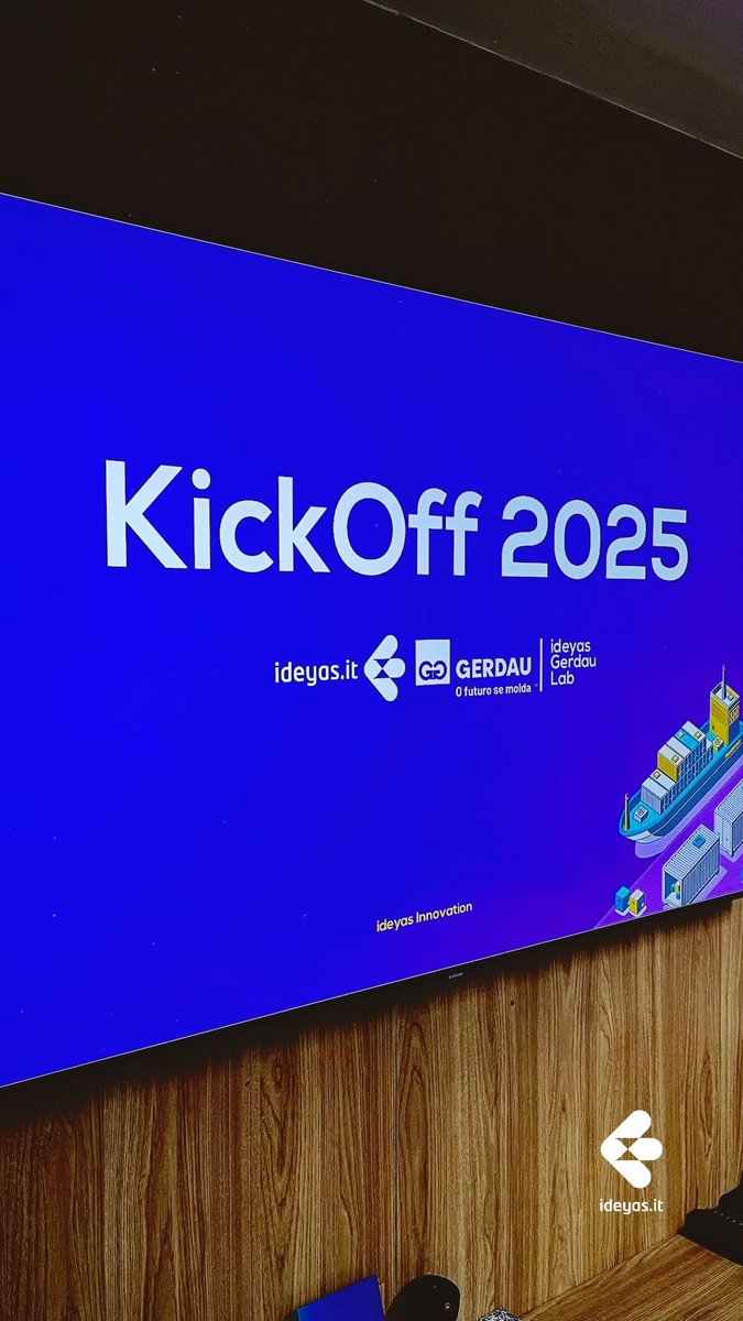 ideyasit's tweet photo. :: KickOff 2025 :: @gerdau + @ideyas.it + @ideyasinnovation, somos parceiros desde de 2018, pautados por: Sinergia + Convergência, Histórias, Conexão além do financeiro, Iteração + Interações, Conexão Verdadeira, Transparência, Aprender e Ensinar, Evolução do ecossistema de https://t.co/NPvnr53BhL