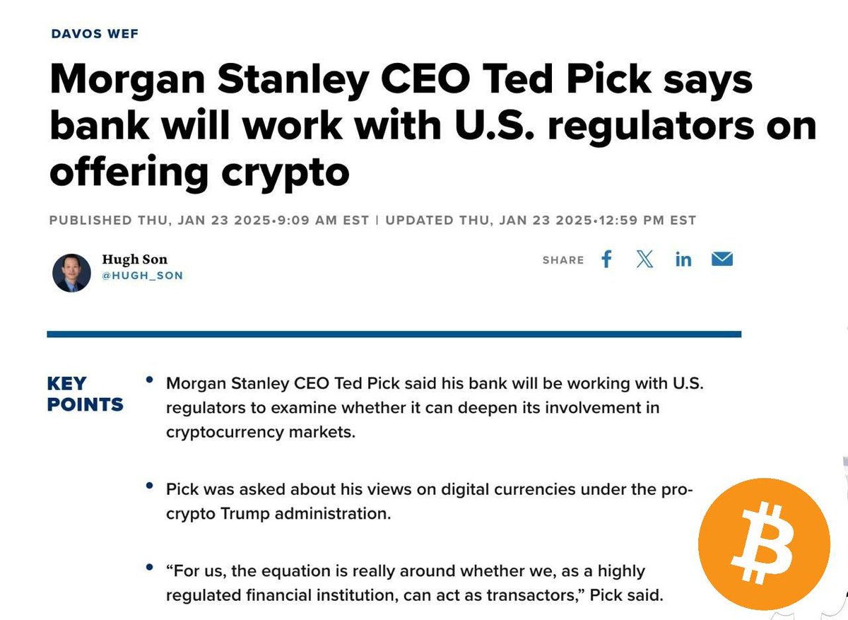 AndrewLPeel's tweet photo. Glad to see positive words from our CEO, U.S. Digital Assets EO and a repeal of SAB 121.

It's already been quite the journey to get to this point, yet there is still a lot of work to be done and a long way to go.. 

..slowly, slowly, and then all of a sudden. https://t.co/o9NvulrwGZ