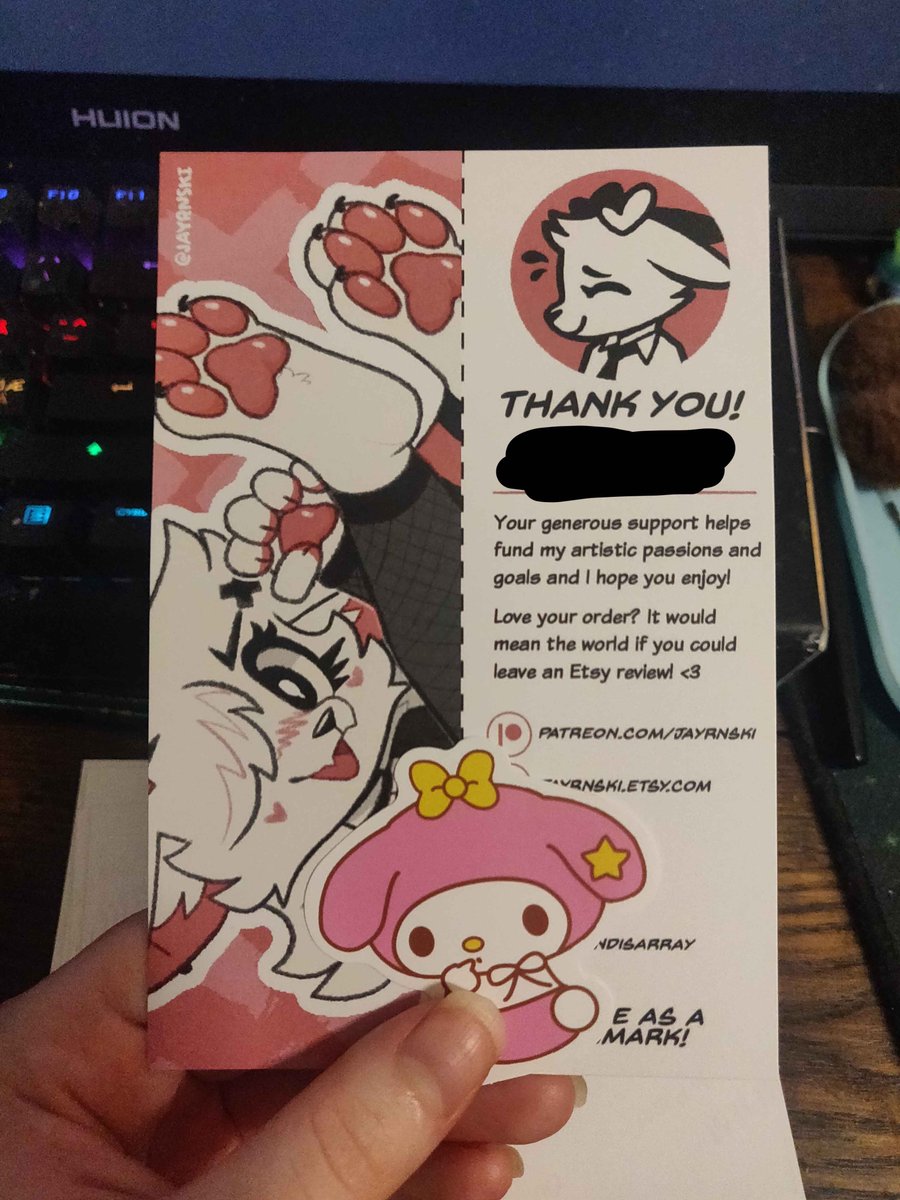 0w0Paul's tweet photo. Me and my partner ordered some of the prints from @jayrnski ^w^ they're so cute thank uuu! https://t.co/kH8x4OdT42