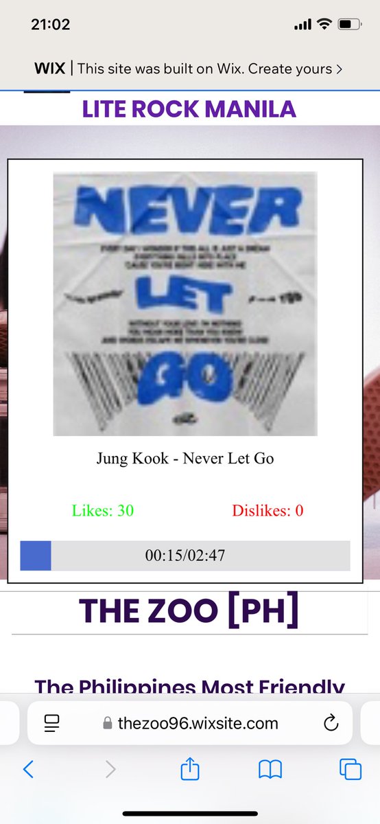 CarinaSEGADE's tweet photo. Thank you @literockmanila for playing all these masterpieces by #Jungkook :
The #LiveAudacy
His wonderful duo with #CharliePuth #WeDon’tTalkAnymore
#NeverLetGo and #PleaseDon’tChange 🔥🔥🔥 https://t.co/4znv7rGXEp