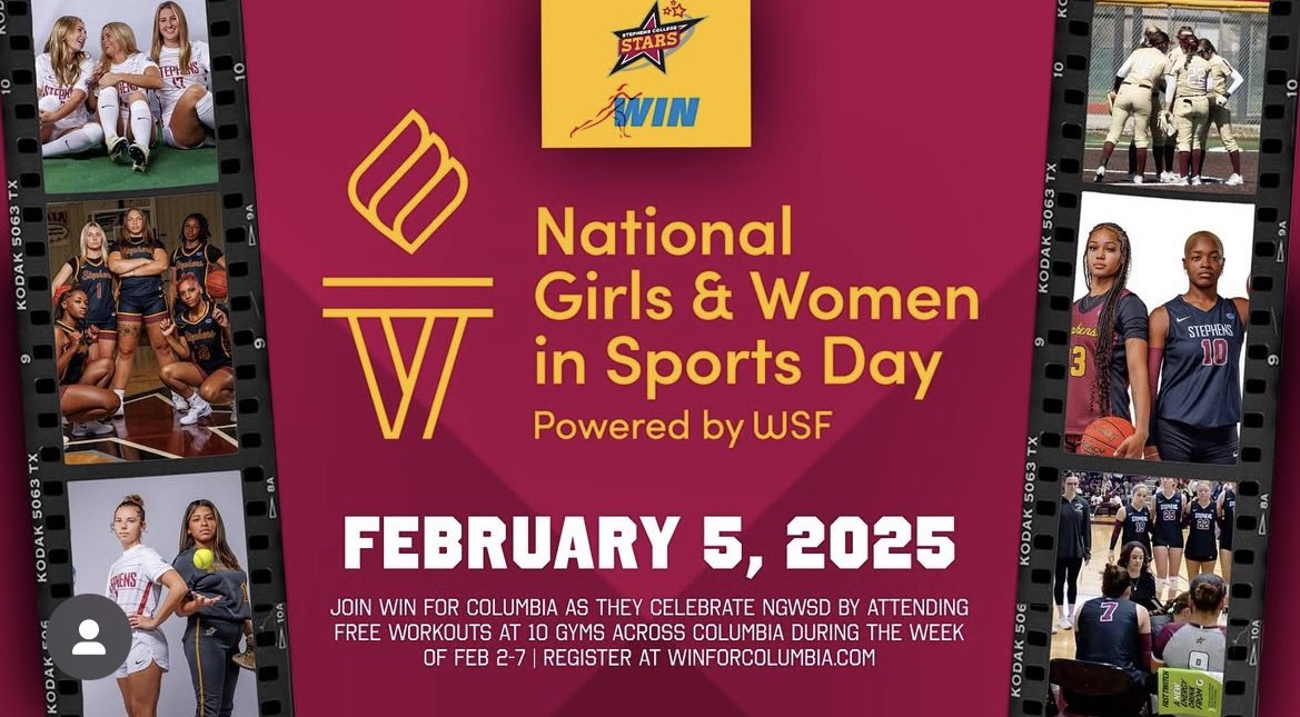 Stephens_VB's tweet image. Counting down to NGWSD on Feb. 5!
Join us as we celebrate the incredible impact of our past &amp;amp; present Stars. Stay tuned as we share their stories and achievements leading up to this special day with questions from WIN for Columbia! #WomenInSports