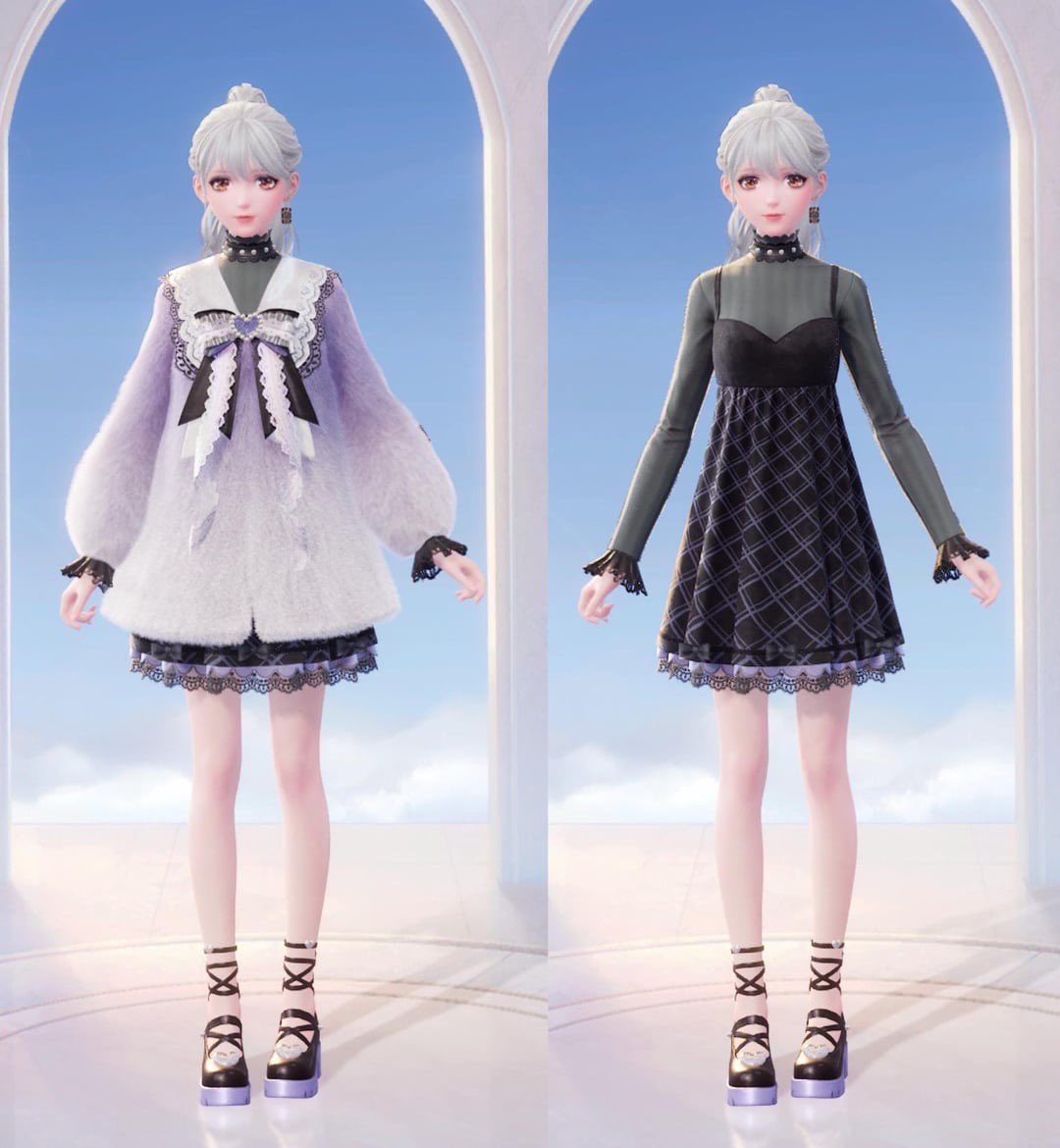 lulunikk's tweet photo. The 300 Stellarite outfit is actually a coat and a separate dress 

I wouldn’t have bought this if I didn’t know this 

#infinitynikkitwt #infinitynikki #nikki https://t.co/vViCFejTHt