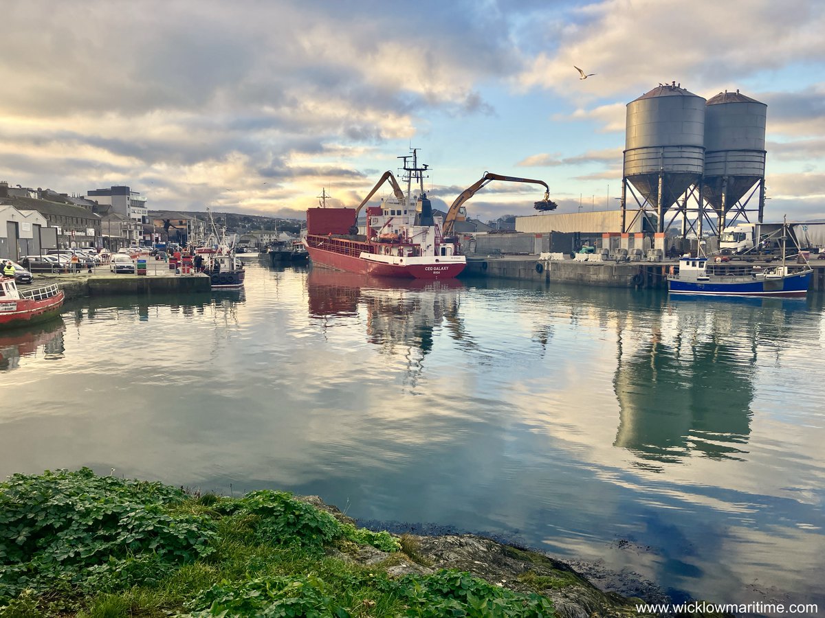 The Latvian flagged Ceg Galaxy loads round timber for the Mersey on Wednesday afternoon at Wicklow port.
22.1.2025