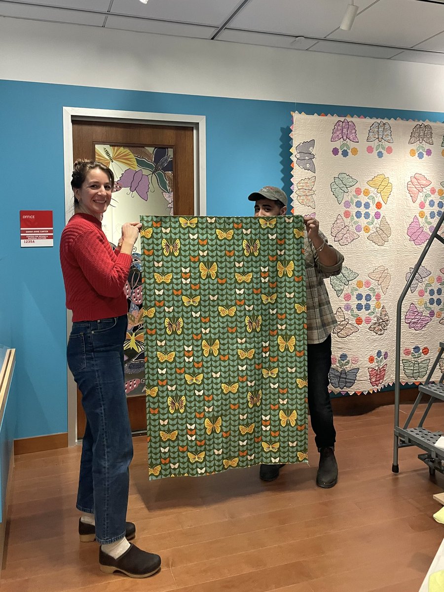 Ever wondered what happens to textiles after they enter the Hellen Louise Allen Textile Collection?

Come explore Afterlives, opening February 5th in the Lynn Mecklenburg Textile Gallery. Here’s a sneak peek at the setup, we can’t wait to share the rest with you soon! 🦋🦋
