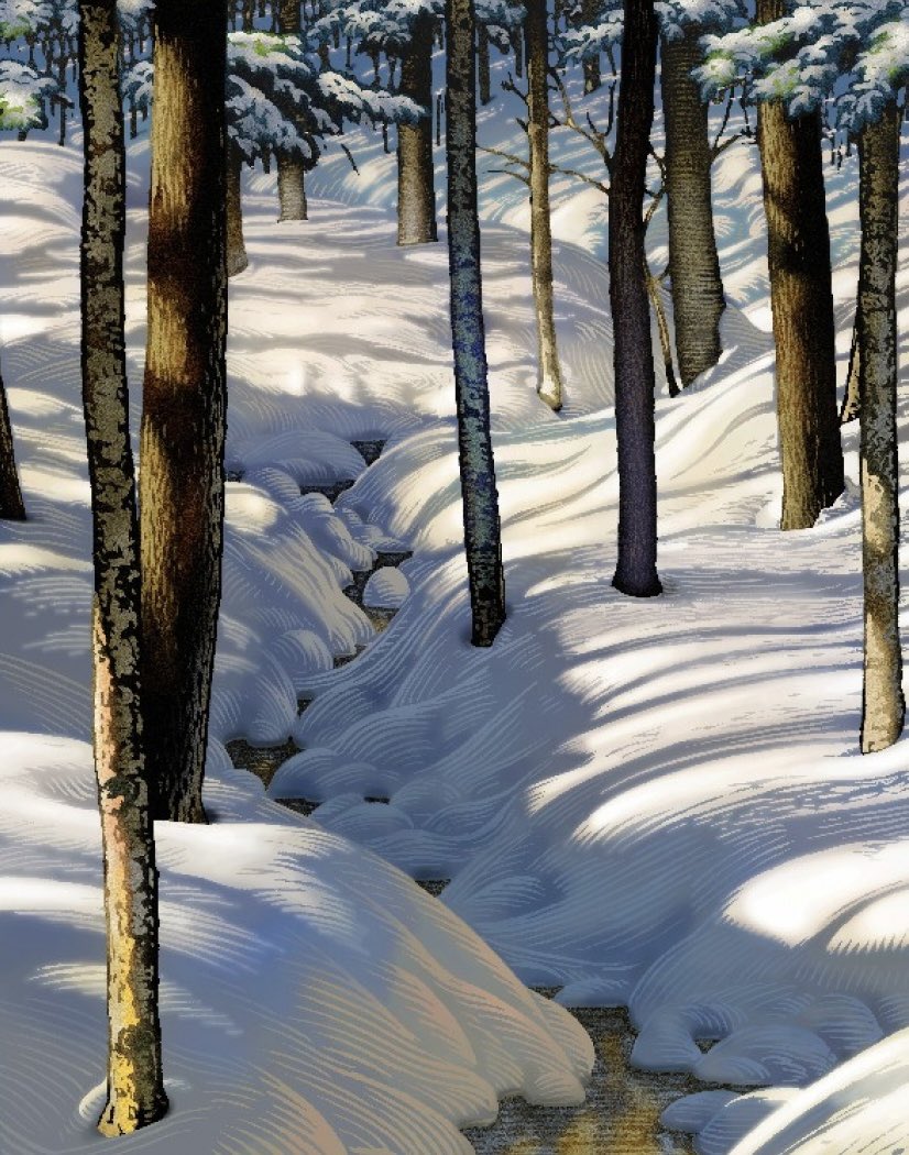 ArtGuideAlex's tweet photo. Berkshire Stream January #JohnMacDonald https://t.co/ObquXrJ8q1