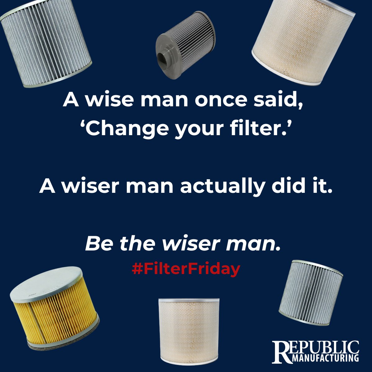RepublicMFG's tweet photo. Keep it fresh, keep it running. #FilterFriday #republicmfg https://t.co/aJyaZkBcMp