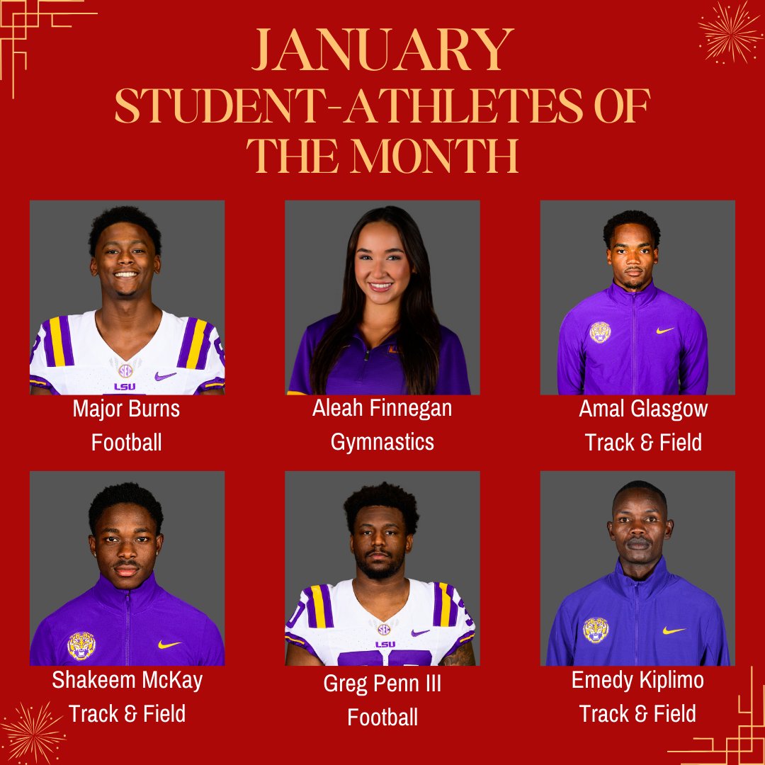 ☃️Happy January, Tigers! Let's celebrate our January Student-Athletes of the Month! 🌙