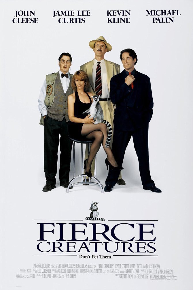 FilmNewsNos's tweet photo. 🎬MOVIE HISTORY: 28 years ago today, January 24, 1997, the movie ‘Fierce Creatures’ opened in theaters!
#JohnCleese #JamieLeeCurtis #KevinKline #MichaelPalin #RobertLindsay #RonnieCorbett #CareyLowell #BilleBrown #DerekGriffiths #MariaAitken #CynthiaCleese #RichardRidings https://t.co/5VNbhZ8PlE