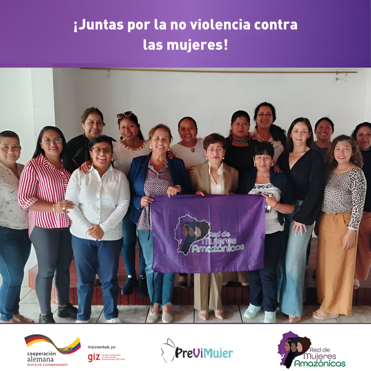 GIZEcuador's tweet photo. En el marco de la planificación del proyecto #PreViMujerIII mantuvimos una reunión con la @RedAmazonicas 🤝, un espacio clave para socializar la 3ra fase del proyecto y seguir fortaleciendo nuestro trabajo conjunto promoviendo la #PrevenciónDeViolencia 🌎💜 https://t.co/4a4rZcekqe