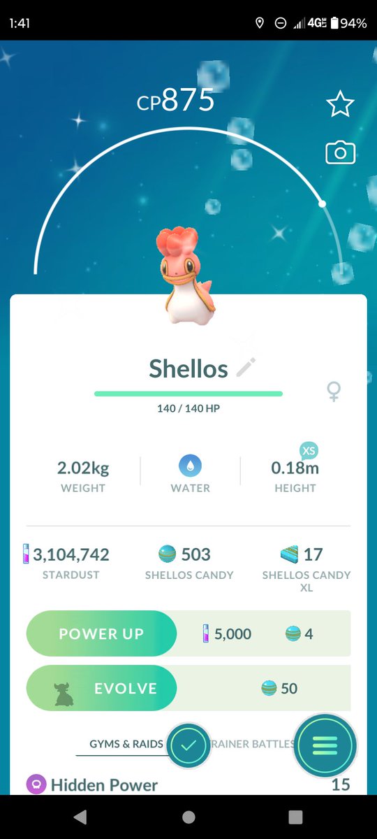 AutumnT26088040's tweet photo. Caught a shiny Shellos. #PokemonGO #ShinyPokemon #Shellos #ShinyShellos https://t.co/nMlCkrUZZs