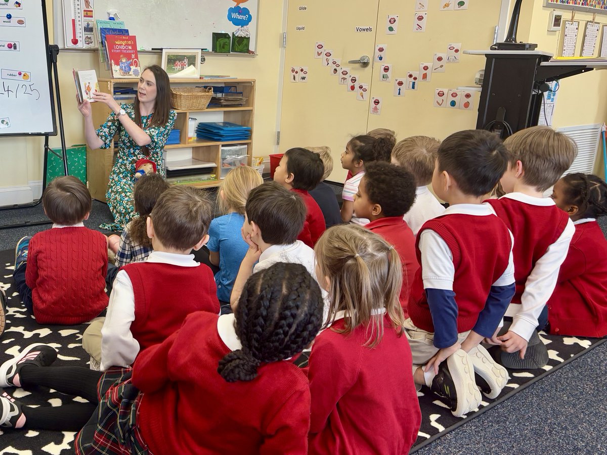Project Paddington Bear! 🧸 Every other Friday, the PreK class joins Kindergarten for literacy activities based around Paddington Bear and his adventures in London. #ProjectPaddingtonBear #Literacy #CESRockville