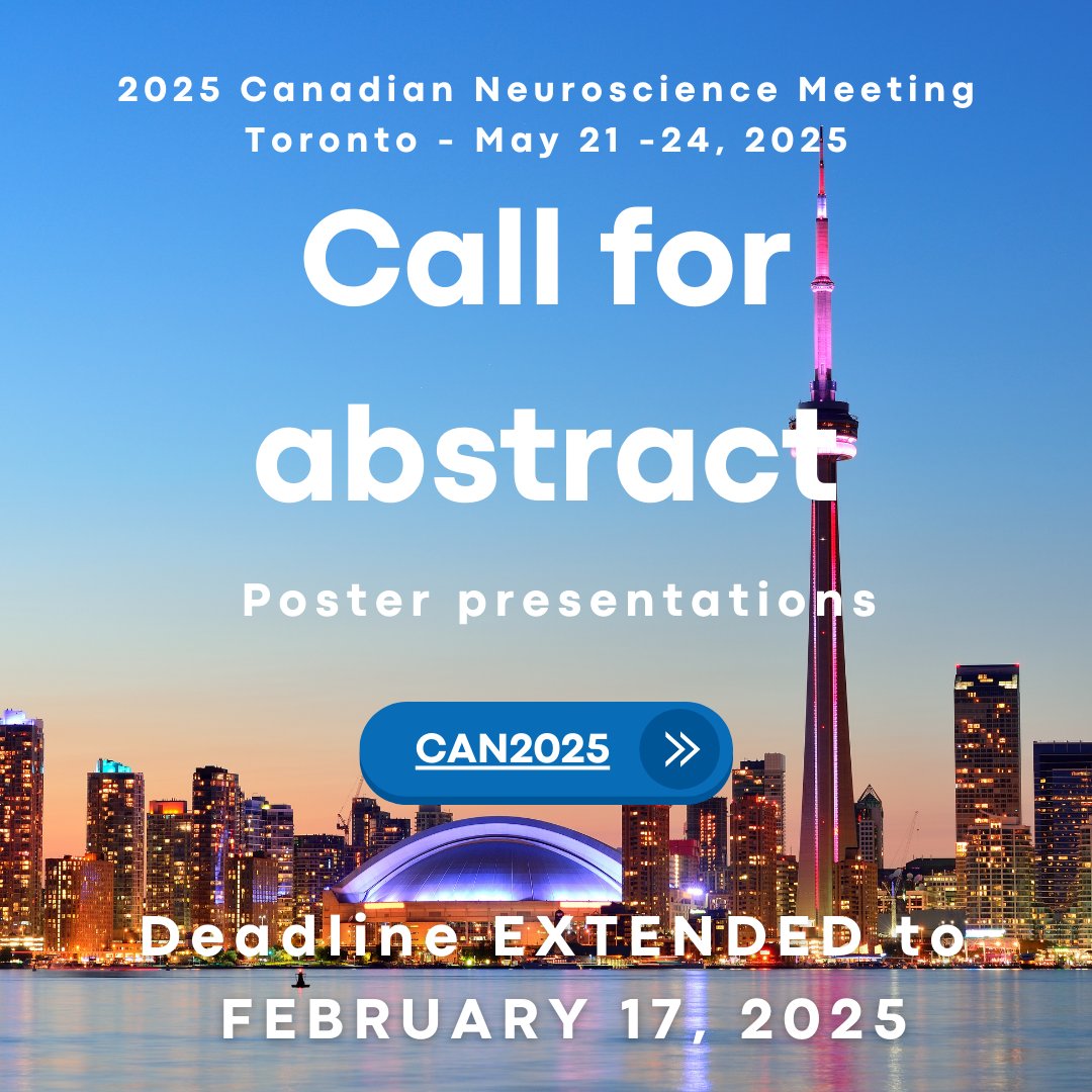 Happy to announce we have extended the deadline to submit abstracts for poster presentation for the the CAN meeting to February 17, 2025: can-acn.org/meeting-2025/c…