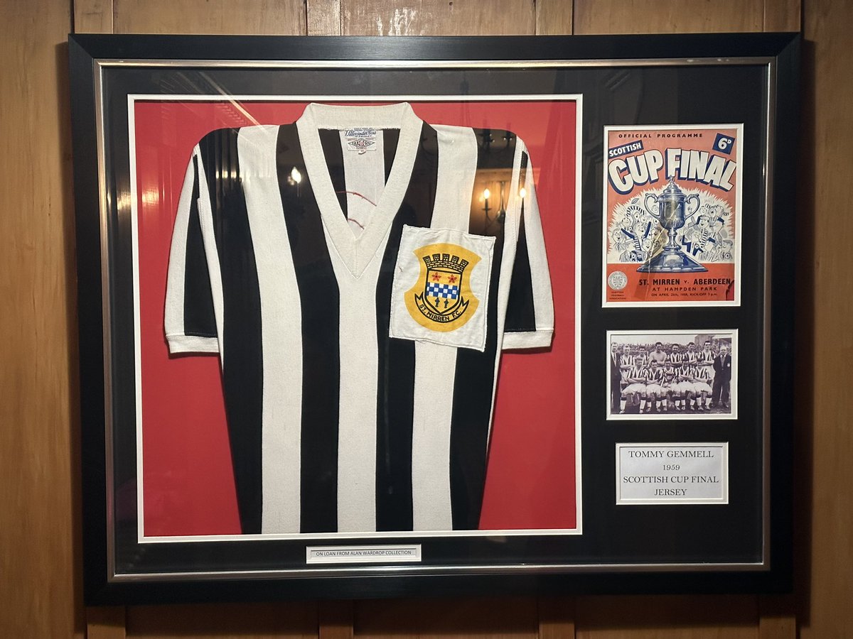 WardropAlan's tweet photo. @smisatrust One man club , Scottish Cup Winner, Tommy Gemmell’s 1959 Cup winning shirt . https://t.co/nFwrSnnuu8