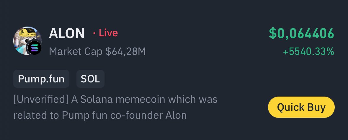 Binance Alpha Listings 🔔 *non official* tweet media