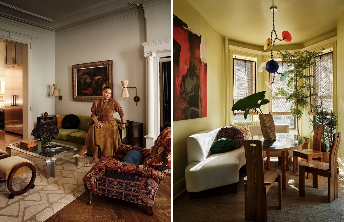 dieworkwear's tweet photo. Paloma Elsesser’s Brooklyn town house is so good 😮‍💨 https://t.co/GPBZ7NZrSl