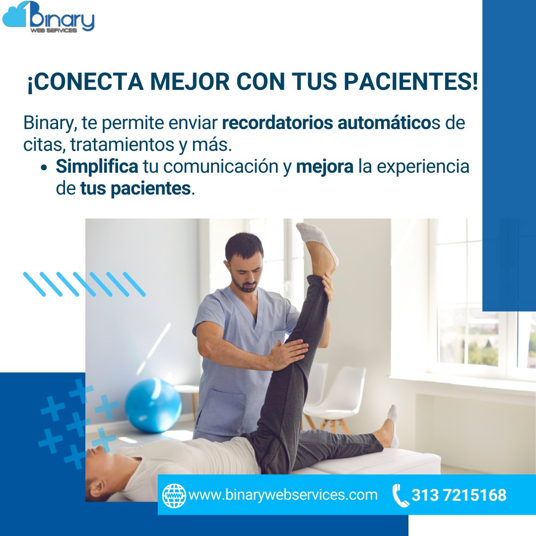 binarywebsas's tweet photo. Optimiza tu gestión con Binary y mejora la experiencia de tus pacientes.
📲 ¡Contáctanos ahora!
.
#softwaremedico #gestioneficiente #saluddigital #binarywebservices https://t.co/EdAQR13zez