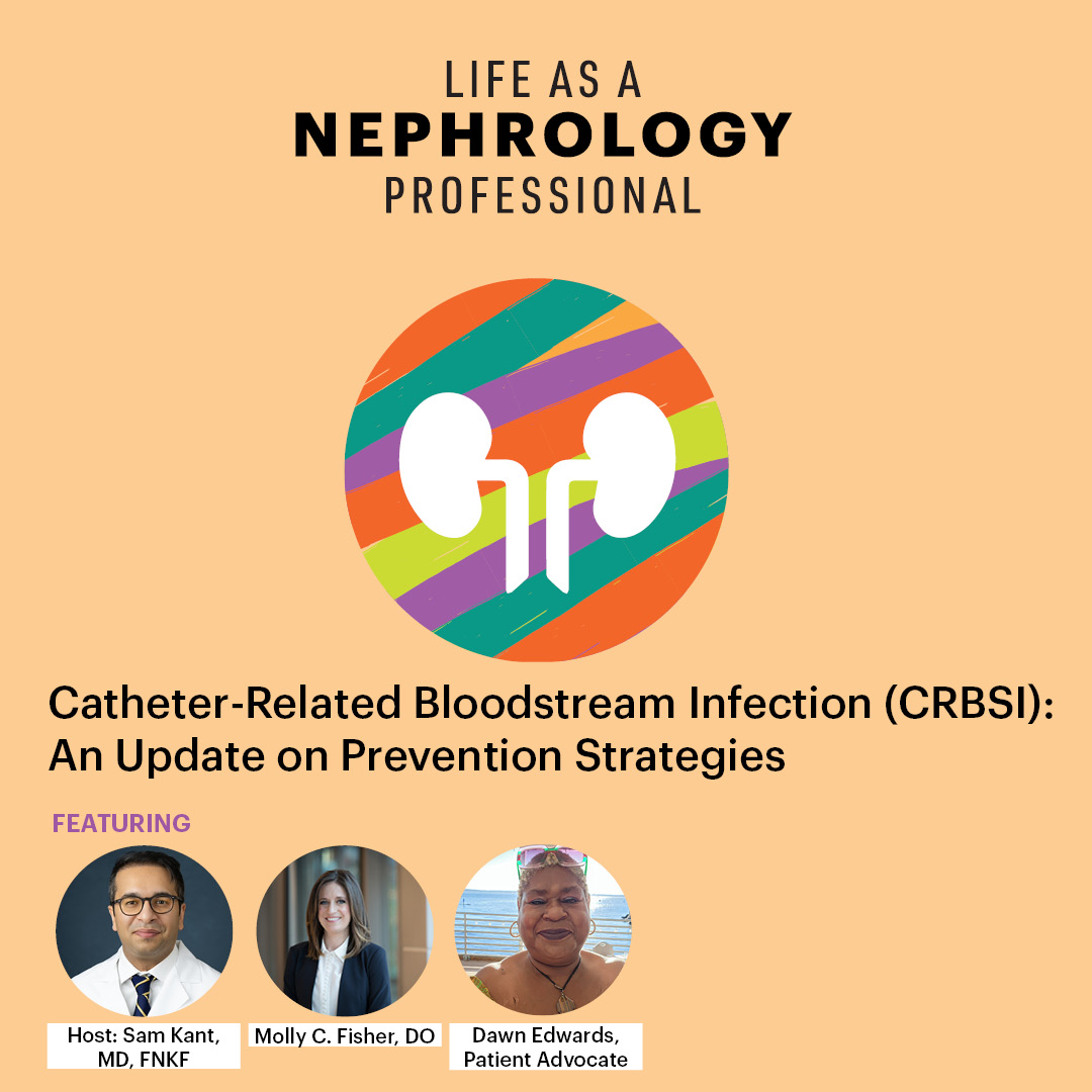 NKF Nephrology Professionals (@nkf_nephpros) on Twitter photo π¨ New Episode! π¨
Host Dr. Sam Kant sits down with Dr. Molly Fisher and patient advocate Dawn Edwards to discuss strategies for reducing CRBSI risks and innovations in antimicrobial catheter locks
Sponsored by CorMedix
Listen now: bit.ly/3Xdck2n π¨ New Episode! π¨
Host Dr. Sam Kant sits down with Dr. Molly Fisher and patient advocate Dawn Edwards to discuss strategies for reducing CRBSI risks and innovations in antimicrobial catheter locks
Sponsored by CorMedix
Listen now: bit.ly/3Xdck2n
